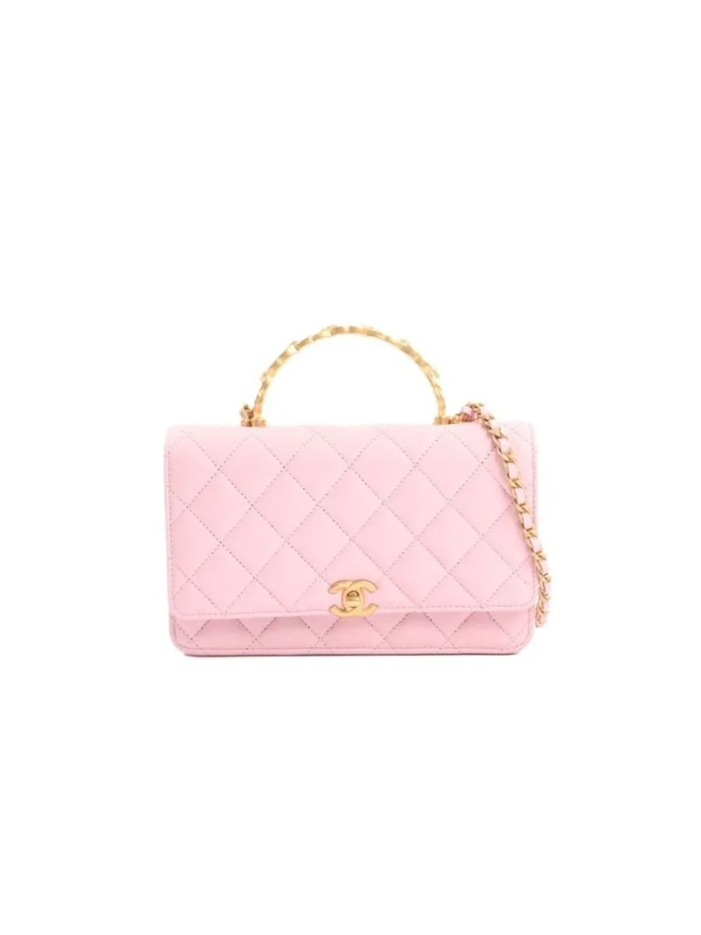 Chanel Chain Wallet Top Handle Shoulder Bag